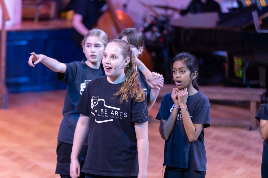 Vibe Arts students on stage